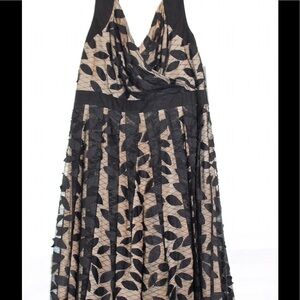 Adrianna Papell cut out leaf dress 12